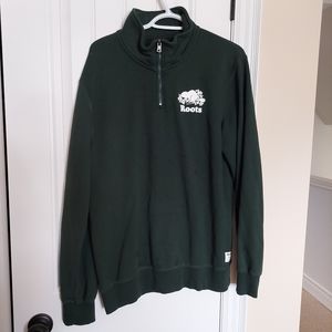 Roots - Men's Large Quarter Zip sweater